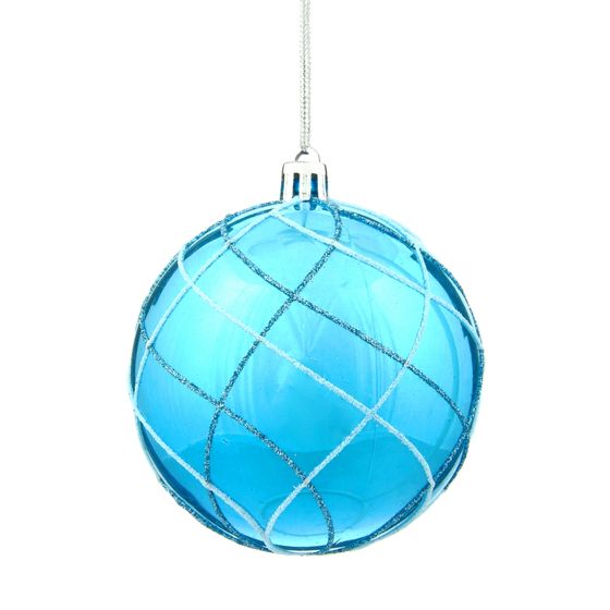 Набор из 12шт Украшение новогоднее Шар "Алмазная сетка", D 8 см, L35 W26,5 H8,5 см