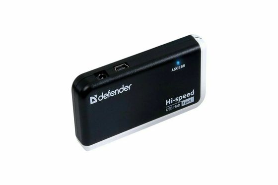 Разветвитель USB 2.0 Defender USB QUADRO INFIX 4порт. черный [83504]
