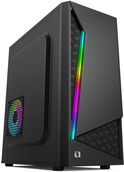 Корпус Accord ACC-CL295RGB черный без БП MidiTower ATX RGB