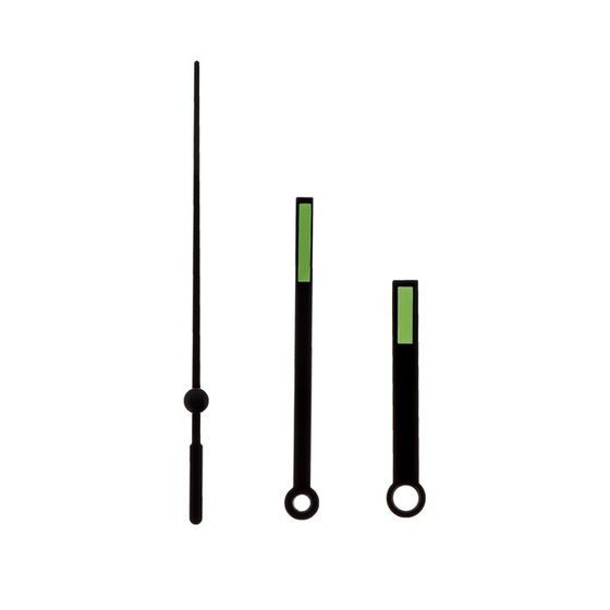 Комплект из 3-х стрелок для часов 50/70/77 мм, фасовка 10 шт, черные