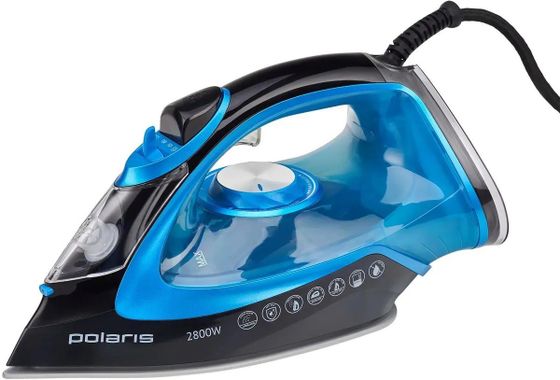 Утюг Polaris PIR 2821AK 2800Вт черный/бирюзовый