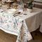 !09 Скатерть новогодняя &quot;Christmas flowers&quot; 149×220 см с ГМВО, 100% хлопок, 190 г/м². водоотталкивающая
