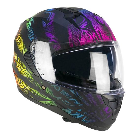 SKA-P 3MHA Speeder Rainbow full face helmet