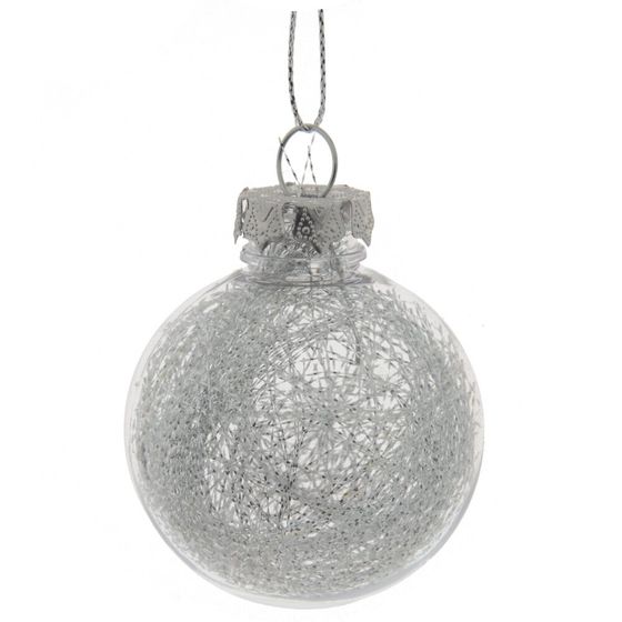 Набор из 6шт Украшение новогоднее "Шар", D 6 см, L6 W6 H8 см