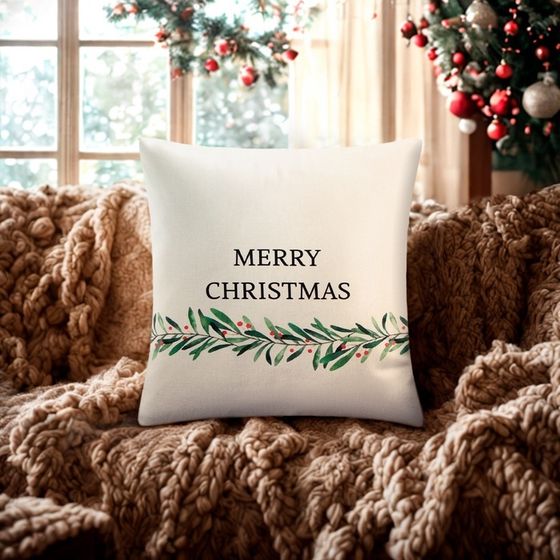Наволочка декоративная &quot;Этель&quot; Merry Christmas 40х40±4 см, 100% хлопок