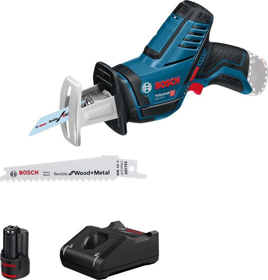Пила сабельная аккумуляторная Bosch GSA 12V-14 3000ход/мин 1хАКБ 2Ач и ЗУ (0615990M3Z)