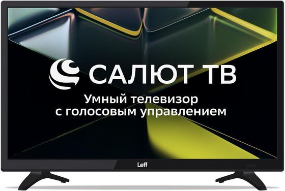 Телевизор LED 24&quot; Leff 24F690T FHD SALUT SMART черный Smart TV