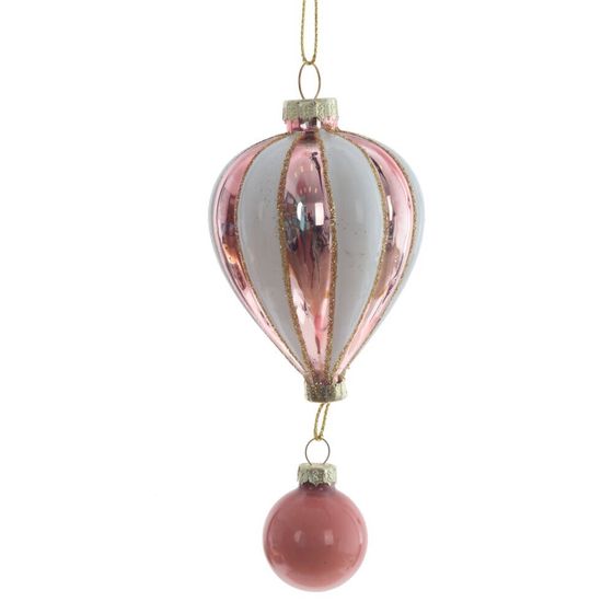 Украшение новогоднее "Воздушный шар", L5,5 W5,5 H14 см, 3в.