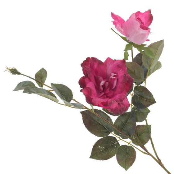 Цветок искусственный &quot;Роза&quot;, L21 W18 H80 см, 2в.