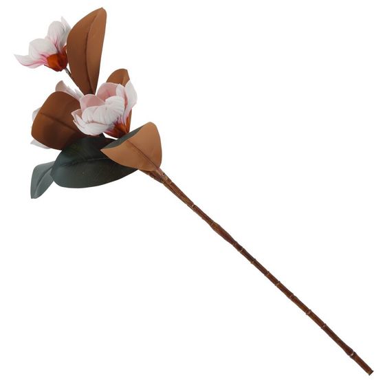 Цветок искусственный &quot;Магнолия&quot; (Real Touch), L15 W15 H70 см