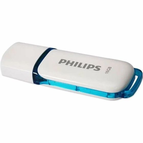Флеш диск 16Gb Philips SNOW2.0 FM16FD70B/97 USB 2.0 белый/синий