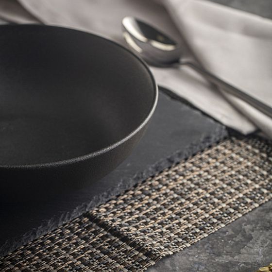 Тарелка суповая ROCK BLACK 20см