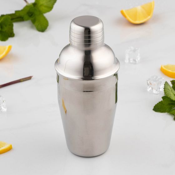 !09 Набор для бара «Биг Джон», 5 предметов: щипцы, стрейнер, ложка, шейкер, джиггер, нержавеющая сталь