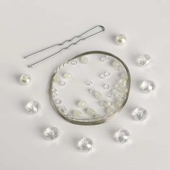 !09 Свадебная шпилька «Сияние хрусталя», набор для создания, 50 × 100 × 25 см