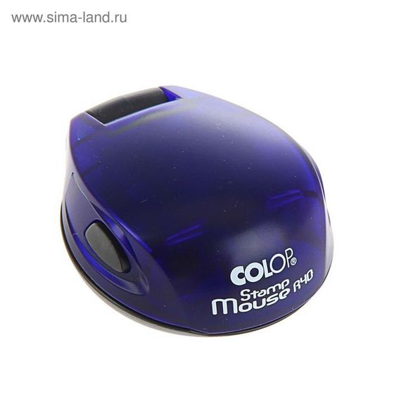 Оснастка для круглой печати карманная COLOP Stamp Mouse R40, диаметр 40 мм, корпус синий