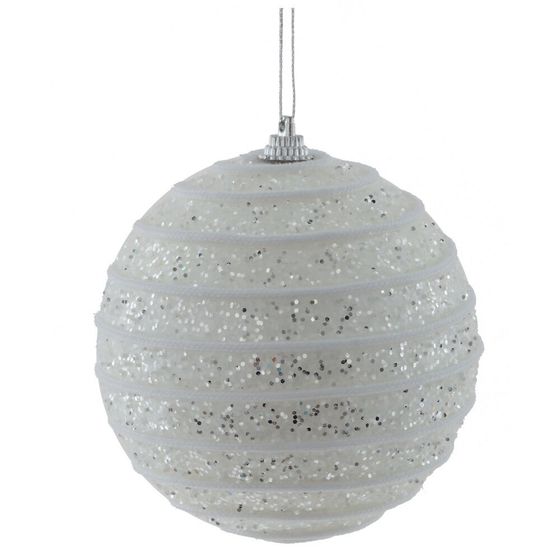 Набор из 2шт Украшение новогоднее &quot;Шар&quot;, D 10 см, L19 W10 H10 см