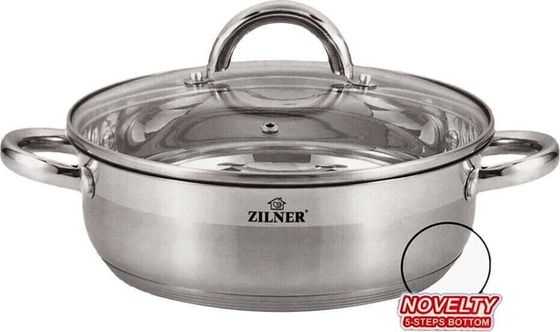 Zilner GARNEK STAL.NIERDZ. PŁASKI 4.5L 26CM ZILNER ZL-7404