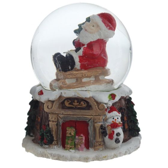 Фигурка декор в стекл шаре &quot;Дед Мороз&quot;, D 4.5 см, L5 W5 H6,5 см, 2в.