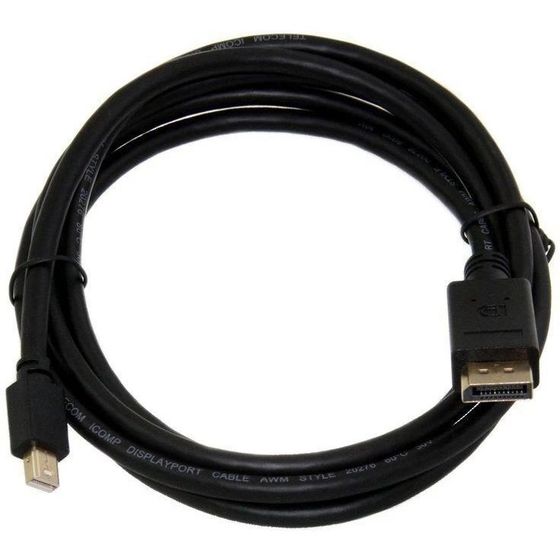 Кабель Telecom miniDisplayPort(m) - DisplayPort(m) 1.8м черный (TA682-1.8M)