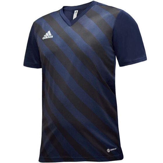 Мужская спортивная футболка черная с полировочным покрытием adidas Entrada 22 Graphic Jersey M HF0131