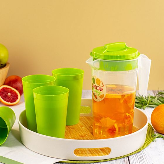 Набор кувшин 1,2лстакан 0.4лх4шт BBQ PARTY