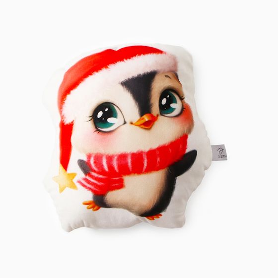 Подушка Этель &quot;Happy penguin&quot; 30х35 см, 100 п/э, велюр