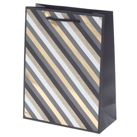 Пакет подарочный (бумага 210г/м2, (блок микс 12шт), L18 W8 H23,5 см, 4в.