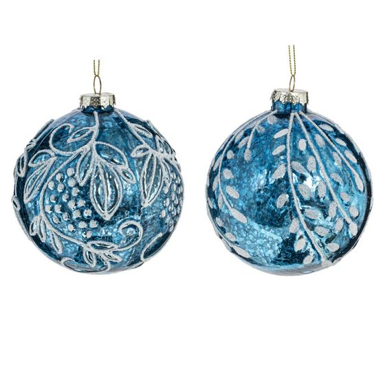 Украшение новогоднее "Шар", D 10 см, L10 W10 H12 см, 2в.