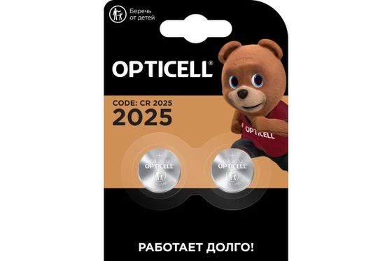 Батарея Opticell Specialty 2025 CR2025 блистер (2шт)
