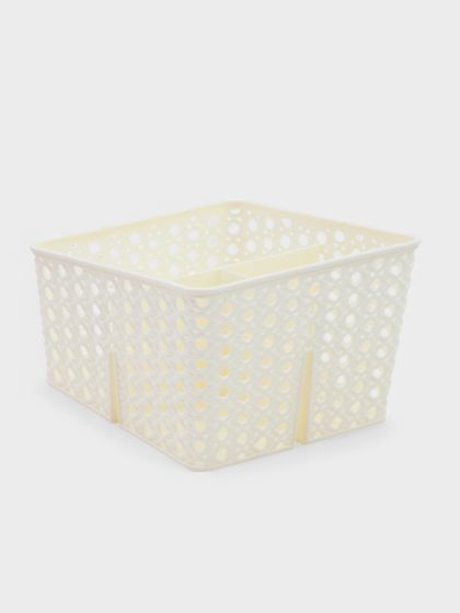 !09 Подставка - органайзер для мелочей, 3 ячейки, 15.5×13.5×10 см. цвет микс