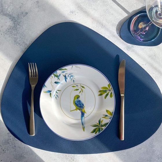 Мат на стол треугольный BLUE 45х36см