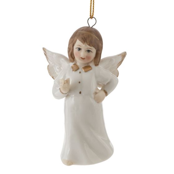 Украшение новогоднее "Ангел", L5 W5,5 H9,5 см, 4в.