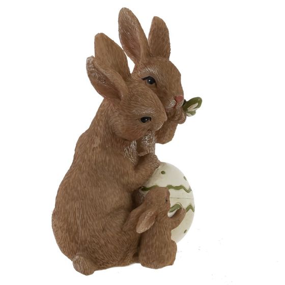 Фигурка декоративная &quot;Зайцы&quot;, L13 W8,5 H14 см