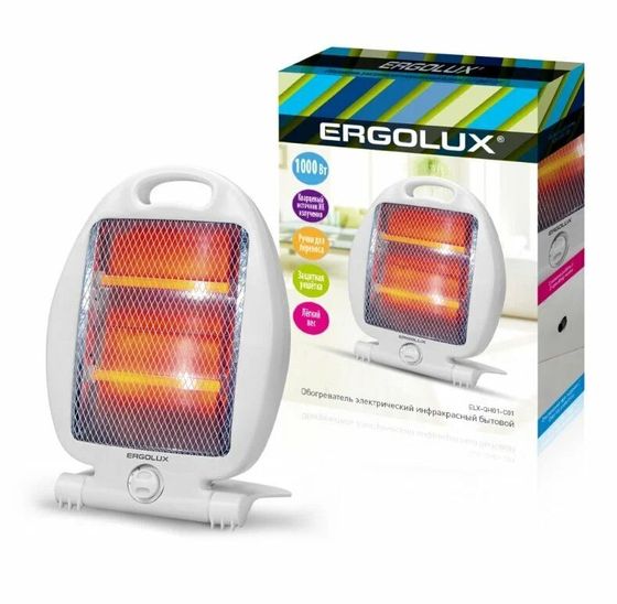 Обогреватель инфракрасный Ergolux ELX-QH01-C01 1000Вт белый