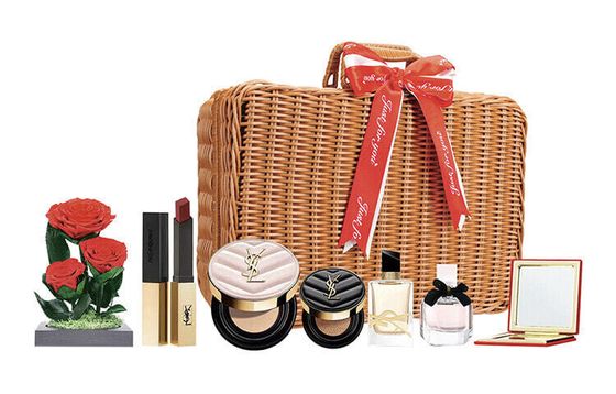 SAINT LAURENT Lipstick Powder Air Cushion Retro Gift Basket Makeup Sets Easy To Blend Long-Lasting