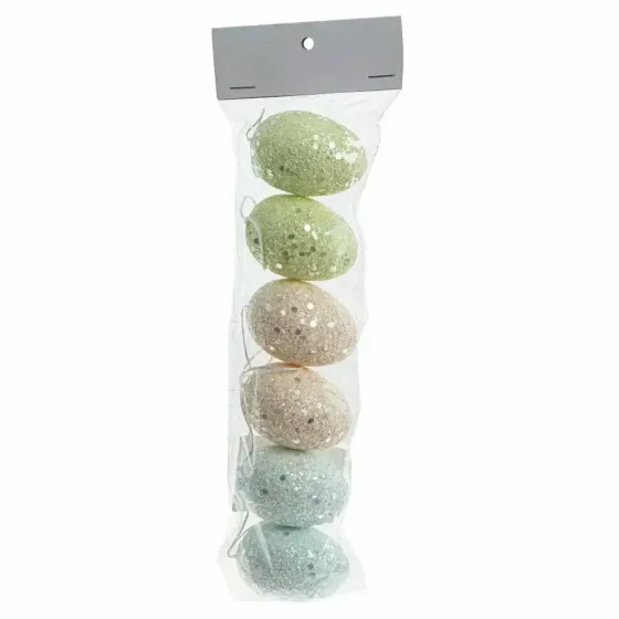 !09 Изделие декоративное "Яйцо", набор и 6-ти шт., L9 W4 H30 см