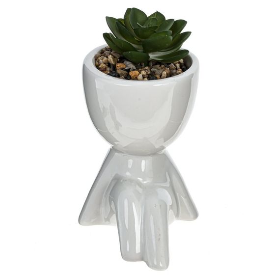 Цветочная композиция &quot;Суккулент&quot;, L8,5 W10 H13,5 см, 4в.