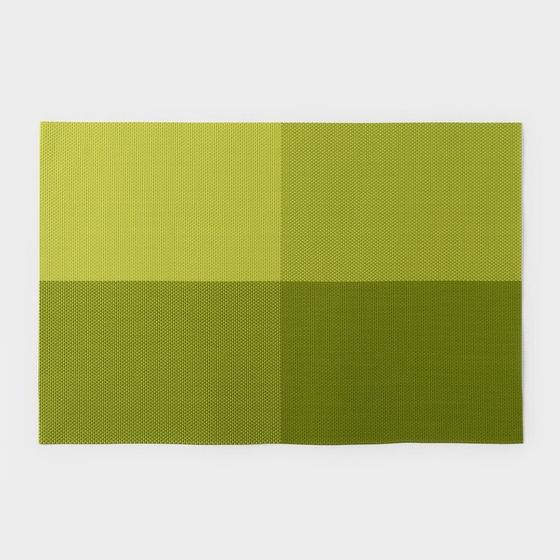 Салфетка сервировочная на стол «Настроение», 45×30 см, зелёная