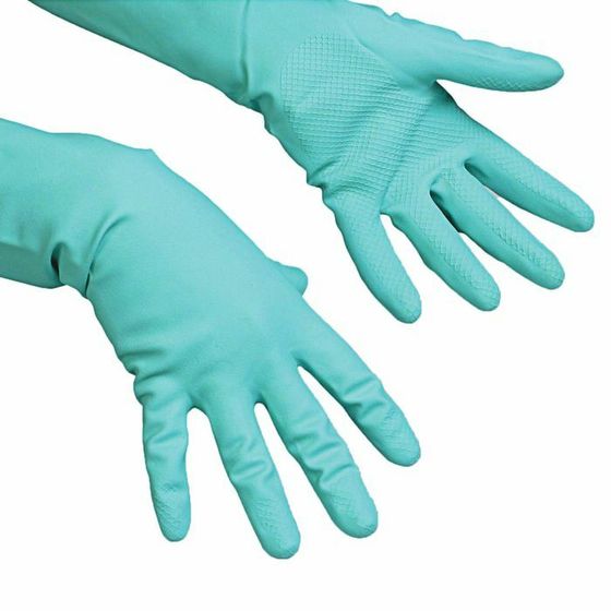 Перчатки Vileda для профессиональной уборки, многоцелевые, размер L, цвет зелёный