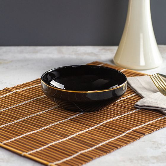 Тарелка суповая BLACK GOLD 19см