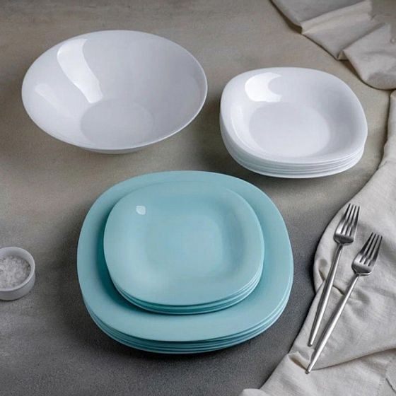 Тарелка суповая  КАРИН ЛАЙТ ТЮРКУАЗ 21см