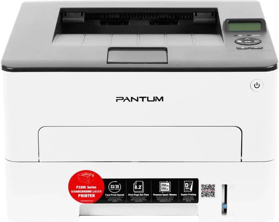 Принтер лазерный Pantum P3302DN A4 Duplex Net белый