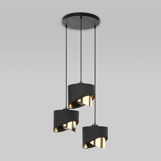 Светильник подвесной TK Lighting Grant Black 4876, E27, 3х40Вт, 400х400 мм, цвет чёрный