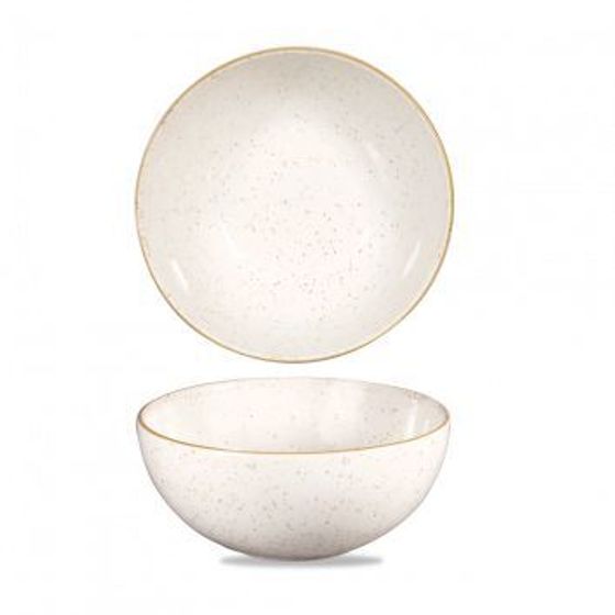 Миска для лапши 1,08л d18,3см без борта stonecast цвет barley white