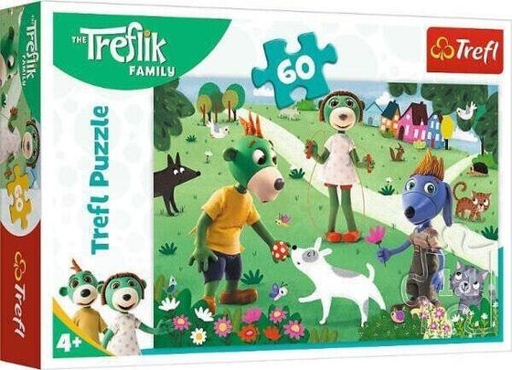 Trefl Puzzle 60 Radosny dzień Treflików TREFL