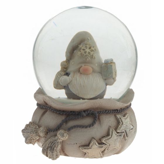Фигурка декор в стекл шаре &quot;Гном&quot;, D 6.5 см, L7 W7 H9 см, 2в.