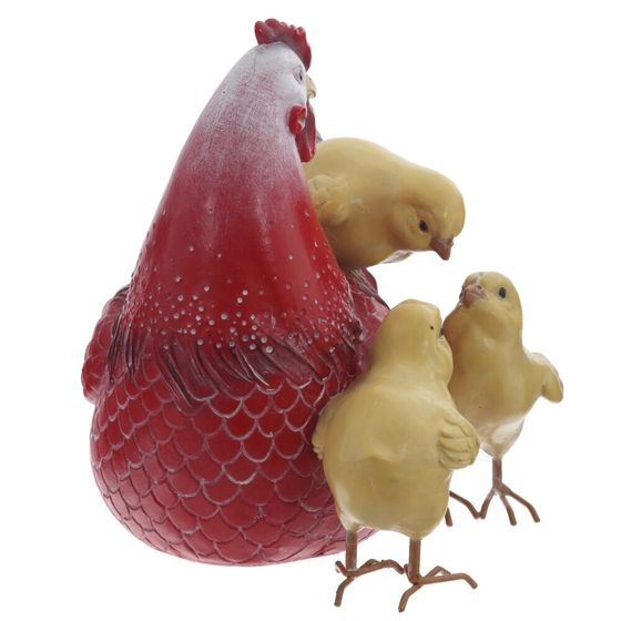 Фигурка декоративная &quot;Курица с цыплятами&quot;, L19 W16 H18 см