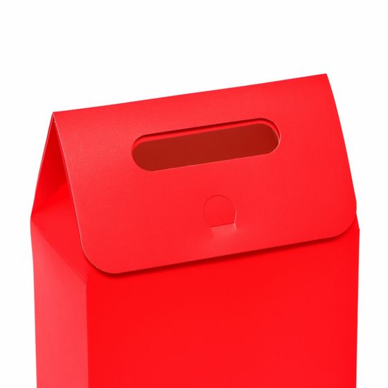 !09 Набор из 3-х коробок: Коробка-пакет с ручкой, цвет красный, 27 х 16 х 9 см.
