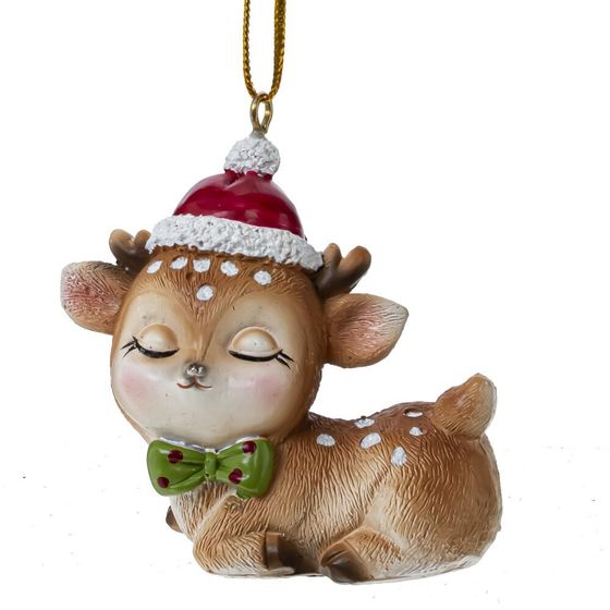 Изделие декоративное подвесное "Олень", L5,5 W3 H8 см, 4в.