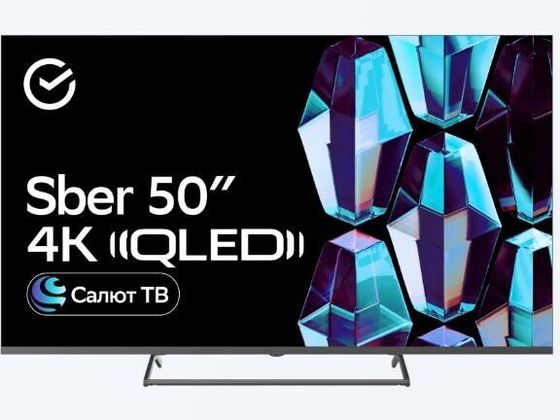 Телевизор QLED 50&quot; Sber SDX-50UQ5231 титан
